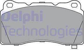 Delphi LP3362 - Kit de plaquettes de frein, frein à disque cwaw.fr