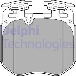 Delphi LP3304 - Kit de plaquettes de frein, frein à disque cwaw.fr