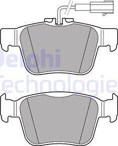 Delphi LP3311 - Kit de plaquettes de frein, frein à disque cwaw.fr