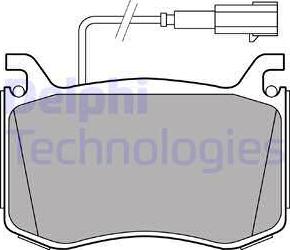 Delphi LP3380 - Kit de plaquettes de frein, frein à disque cwaw.fr