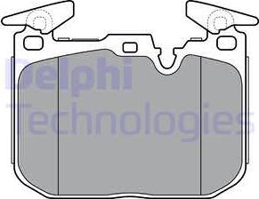 Delphi LP3383 - Kit de plaquettes de frein, frein à disque cwaw.fr