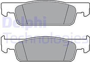 Delphi LP3387 - Kit de plaquettes de frein, frein à disque cwaw.fr