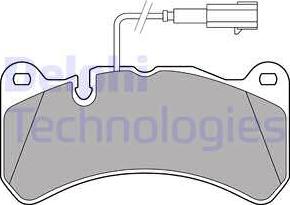 Delphi LP3374 - Kit de plaquettes de frein, frein à disque cwaw.fr