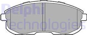 Delphi LP3245 - Kit de plaquettes de frein, frein à disque cwaw.fr