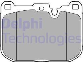 Delphi LP3248 - Kit de plaquettes de frein, frein à disque cwaw.fr