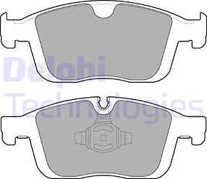 Delphi LP3258 - Kit de plaquettes de frein, frein à disque cwaw.fr