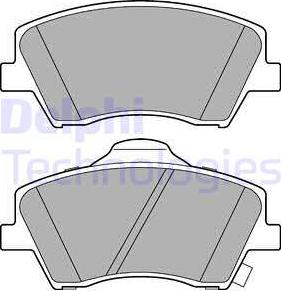 Delphi LP3264 - Kit de plaquettes de frein, frein à disque cwaw.fr