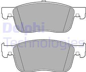 Delphi LP3260 - Kit de plaquettes de frein, frein à disque cwaw.fr