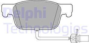 Delphi LP3219 - Kit de plaquettes de frein, frein à disque cwaw.fr