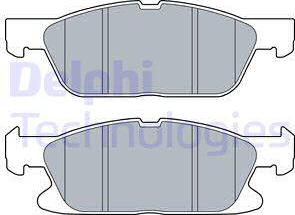 Delphi LP3280 - Kit de plaquettes de frein, frein à disque cwaw.fr