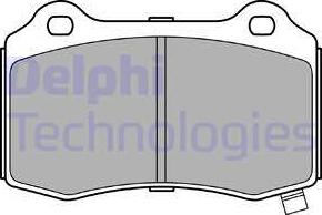 Delphi LP3281 - Kit de plaquettes de frein, frein à disque cwaw.fr