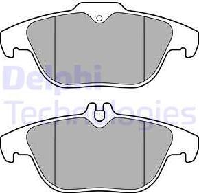 Delphi LP3288 - Kit de plaquettes de frein, frein à disque cwaw.fr