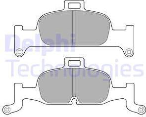 Delphi LP3239 - Kit de plaquettes de frein, frein à disque cwaw.fr