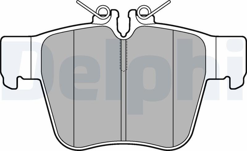 Delphi LP3277-17B1 - Kit de plaquettes de frein, frein à disque cwaw.fr