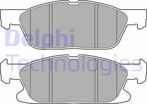 Delphi LP3704 - Kit de plaquettes de frein, frein à disque cwaw.fr