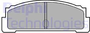 Delphi LP29 - Kit de plaquettes de frein, frein à disque cwaw.fr