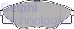 Delphi LP2496 - Kit de plaquettes de frein, frein à disque cwaw.fr