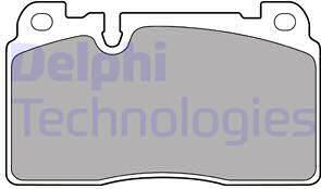 Delphi LP2491 - Kit de plaquettes de frein, frein à disque cwaw.fr