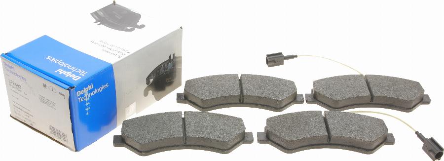 Delphi LP2492 - Kit de plaquettes de frein, frein à disque cwaw.fr