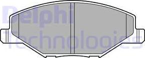 Delphi LP2444 - Kit de plaquettes de frein, frein à disque cwaw.fr