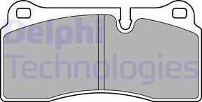 Delphi LP2448-18B1 - Kit de plaquettes de frein, frein à disque cwaw.fr