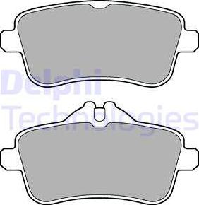 Delphi LP2443 - Kit de plaquettes de frein, frein à disque cwaw.fr