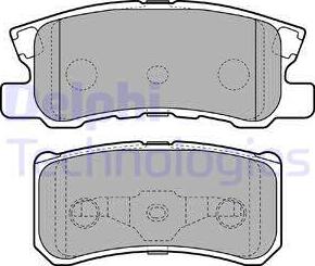 Delphi LP2483 - Kit de plaquettes de frein, frein à disque cwaw.fr