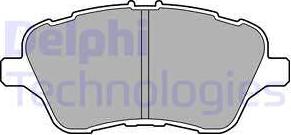 Delphi LP2474 - Kit de plaquettes de frein, frein à disque cwaw.fr