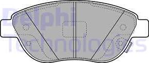 Delphi LP2476 - Kit de plaquettes de frein, frein à disque cwaw.fr