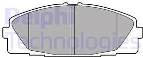 Delphi LP2473 - Kit de plaquettes de frein, frein à disque cwaw.fr