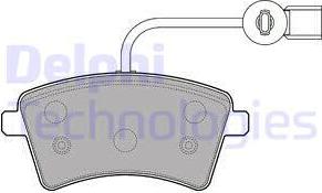 Delphi LP2504 - Kit de plaquettes de frein, frein à disque cwaw.fr