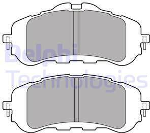 Delphi LP2506 - Kit de plaquettes de frein, frein à disque cwaw.fr