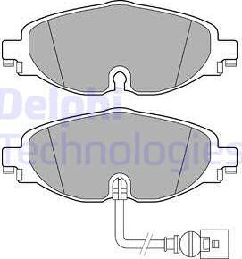 Delphi LP2698N-18B1 - Kit de plaquettes de frein, frein à disque cwaw.fr