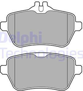 Delphi LP2659 - Kit de plaquettes de frein, frein à disque cwaw.fr