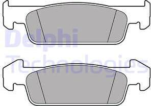 Delphi LP2663 - Kit de plaquettes de frein, frein à disque cwaw.fr