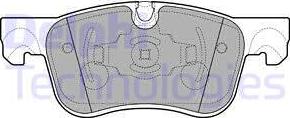 Delphi LP2689 - Kit de plaquettes de frein, frein à disque cwaw.fr