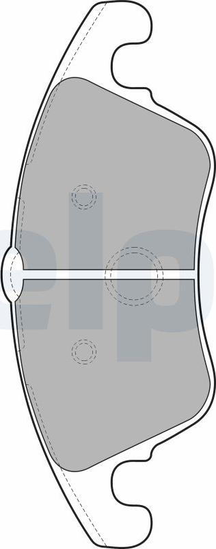 Delphi LP2099-17B1 - Kit de plaquettes de frein, frein à disque cwaw.fr