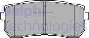 Delphi LP2095 - Kit de plaquettes de frein, frein à disque cwaw.fr