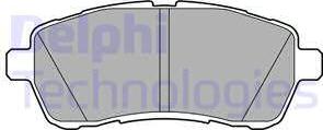 Delphi LP2092 - Kit de plaquettes de frein, frein à disque cwaw.fr