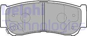 Delphi LP2049 - Kit de plaquettes de frein, frein à disque cwaw.fr