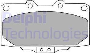 Delphi LP2044 - Kit de plaquettes de frein, frein à disque cwaw.fr