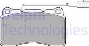 Delphi LP2045 - Kit de plaquettes de frein, frein à disque cwaw.fr