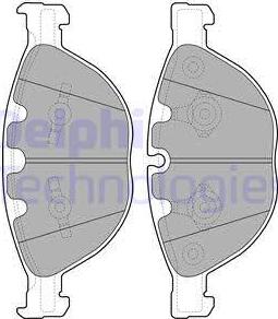 Delphi LP2041 - Kit de plaquettes de frein, frein à disque cwaw.fr