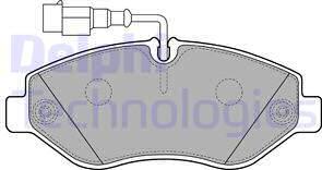 Delphi LP2043 - Kit de plaquettes de frein, frein à disque cwaw.fr