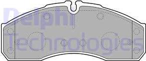 Delphi LP2042 - Kit de plaquettes de frein, frein à disque cwaw.fr