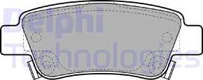 Delphi LP2047-18B1 - Kit de plaquettes de frein, frein à disque cwaw.fr