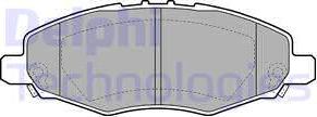 Delphi LP2059 - Kit de plaquettes de frein, frein à disque cwaw.fr