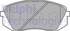 Delphi LP2050 - Kit de plaquettes de frein, frein à disque cwaw.fr