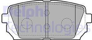 Delphi LP2051 - Kit de plaquettes de frein, frein à disque cwaw.fr