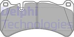 Delphi LP2053-18B1 - Kit de plaquettes de frein, frein à disque cwaw.fr